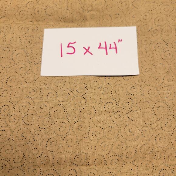 Cotton Fabric Lot 8 Pcs Fall Brown Prints Floral Geo Dot 18x44–10x21" Orange - Picture 6 of 10